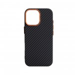 Чехол накладка ArmorStandart PC LikeCarbon2 SE MagCase для Apple iPhone 17 Black Orange (ARM89160)