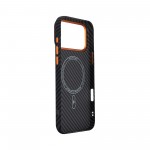 Чехол накладка ArmorStandart PC LikeCarbon2 SE MagCase для Apple iPhone 17 Pro Max Black Orange (ARM89162)