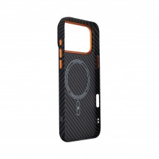 Чехол накладка ArmorStandart PC LikeCarbon2 SE MagCase для Apple iPhone 17 Pro Max Black Orange (ARM89162) Чехол накладка ArmorStandart PC LikeCarbon2 SE MagCase для Apple iPhone 17 Pro Max Black Orange (ARM89162)