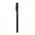 Чехол накладка ArmorStandart PC LikeCarbon2 SE MagCase для Apple iPhone 17 Pro Max Black Orange (ARM89162)