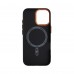 Чехол накладка ArmorStandart PC LikeCarbon2 SE MagCase для Apple iPhone 17 Kevlar Black Orange (ARM89163)