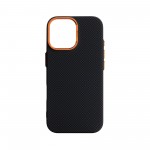 Чехол накладка ArmorStandart PC LikeCarbon2 SE MagCase для Apple iPhone 17 Kevlar Black Orange (ARM89163)