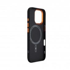 Чехол накладка ArmorStandart PC LikeCarbon2 SE MagCase для Apple iPhone 17 Kevlar Black Orange (ARM89163) Чехол накладка ArmorStandart PC LikeCarbon2 SE MagCase для Apple iPhone 17 Kevlar Black Orange (ARM89163)