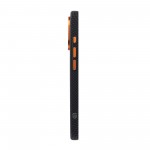 Чехол накладка ArmorStandart PC LikeCarbon2 SE MagCase для Apple iPhone 17 Kevlar Black Orange (ARM89163)