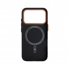 Чехол накладка ArmorStandart PC LikeCarbon2 SE MagCase для Apple iPhone 17 Pro Kevlar Black Orange (ARM89164) Чехол накладка ArmorStandart PC LikeCarbon2 SE MagCase для Apple iPhone 17 Pro Kevlar Black Orange (ARM89164)