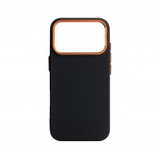 Чехол накладка ArmorStandart PC LikeCarbon2 SE MagCase для Apple iPhone 17 Pro Kevlar Black Orange (ARM89164) Чехол накладка ArmorStandart PC LikeCarbon2 SE MagCase для Apple iPhone 17 Pro Kevlar Black Orange (ARM89164)