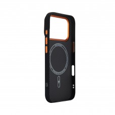 Чехол накладка ArmorStandart PC LikeCarbon2 SE MagCase для Apple iPhone 17 Pro Kevlar Black Orange (ARM89164) Чехол накладка ArmorStandart PC LikeCarbon2 SE MagCase для Apple iPhone 17 Pro Kevlar Black Orange (ARM89164)