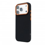 Чехол накладка ArmorStandart PC LikeCarbon2 SE MagCase для Apple iPhone 17 Pro Kevlar Black Orange (ARM89164)