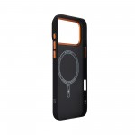 Чехол накладка ArmorStandart PC LikeCarbon2 SE MagCase для Apple iPhone 17 Pro Max Kevlar Black Orange (ARM89165)