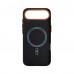 Чехол накладка ArmorStandart PC LikeCarbon2 SE MagCase для Apple iPhone 17 Air Kevlar Black Orange (ARM89166)