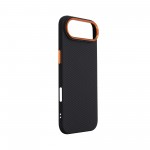 Чехол накладка ArmorStandart PC LikeCarbon2 SE MagCase для Apple iPhone 17 Air Kevlar Black Orange (ARM89166)