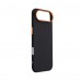 Чехол накладка ArmorStandart PC LikeCarbon2 SE MagCase для Apple iPhone 17 Air Kevlar Black Orange (ARM89166)