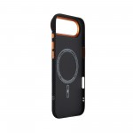 Чехол накладка ArmorStandart PC LikeCarbon2 SE MagCase для Apple iPhone 17 Air Kevlar Black Orange (ARM89166)