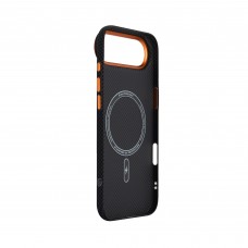 Чехол накладка ArmorStandart PC LikeCarbon2 SE MagCase для Apple iPhone 17 Air Kevlar Black Orange (ARM89166) Чехол накладка ArmorStandart PC LikeCarbon2 SE MagCase для Apple iPhone 17 Air Kevlar Black Orange (ARM89166)