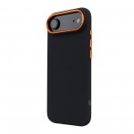 Чехол накладка ArmorStandart PC LikeCarbon2 SE MagCase для Apple iPhone 17 Air Kevlar Black Orange (ARM89166)