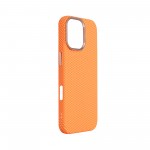Чехол накладка ArmorStandart PC LikeCarbon2 SE MagCase для Apple iPhone 17 Kevlar Orange Rose Gold (ARM89167)