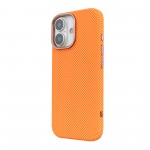 Чехол накладка ArmorStandart PC LikeCarbon2 SE MagCase для Apple iPhone 17 Kevlar Orange Rose Gold (ARM89167)