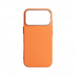 Чехол накладка ArmorStandart PC LikeCarbon2 SE MagCase для Apple iPhone 17 Pro Kevlar Orange Rose Gold (ARM89168)