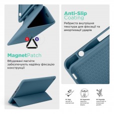 Чехол книжка ArmorStandart PU Smart Fold Pen для Samsung Tab A11+ Lavender Grey (ARM89309)