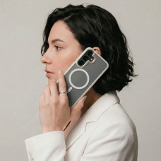 Чехол накладка ArmorStandart TPU Unit MagCase для Samsung S26 Plus 5G Matte Clear Silver (ARM89450)