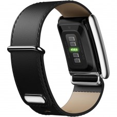 Ремешок ArmorStandart Leather Loop для Whoop 5.0 / MG Black with Siver (ARM90087)