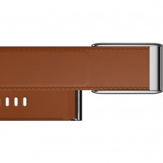Ремешок ArmorStandart Leather Loop для Whoop 5.0 / MG Chestnut with Silver (ARM90088)
