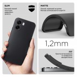 Чехол накладка TPU Armorstandart Matte Slim Fit для OPPO A6K 4G / A6X 4G Camera cover Black (ARM90144)