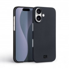 Чехол накладка ArmorStandart BlackIcon Aramid Twill MagCase для Apple iPhone 17 Black (ARM90148)