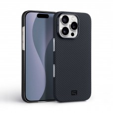 Чехол накладка ArmorStandart BlackIcon Aramid Twill MagCase для Apple iPhone 16 Pro Black (ARM90151)