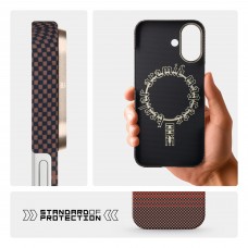 Чехол накладка ArmorStandart BlackIcon Kevlar MagCase для Apple iPhone 17 Sunset (ARM90153)