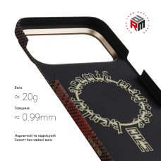Чехол накладка ArmorStandart BlackIcon Kevlar MagCase для Apple iPhone 17 Pro Sunset (ARM90154)