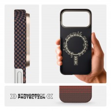 Чехол накладка ArmorStandart BlackIcon Kevlar MagCase для Apple iPhone 17 Pro Max Sunset (ARM90155)