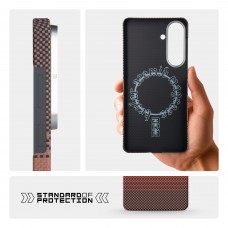 Чехол накладка ArmorStandart BlackIcon Kevlar MagCase для Samsung S26 Plus Sunset (ARM90157)