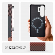 Чехол накладка ArmorStandart BlackIcon Kevlar MagCase для Samsung S26 Ultra Sunset (ARM90158)