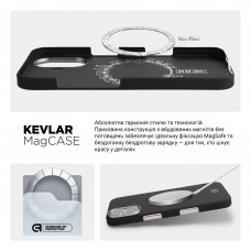 Чехол накладка ArmorStandart BlackIcon Aramid Plain MagCase для Apple iPhone 17 Black (ARM90159)