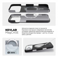Чехол накладка ArmorStandart BlackIcon Aramid Plain MagCase для Apple iPhone 17 Pro Max Black (ARM90161)