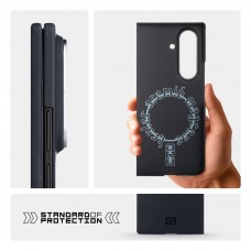 Чехол накладка ArmorStandart BlackIcon Aramid Plain MagCase для Samsung Fold 7 Black (ARM90167)