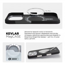 Чехол накладка ArmorStandart BlackIcon Aramid Plain MagCase для Apple iPhone 16 Pro Black (ARM90169)