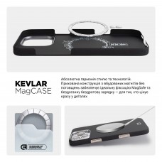 Чехол накладка ArmorStandart BlackIcon Aramid Plain MagCase для Apple iPhone 16 Pro Max Black (ARM90170)