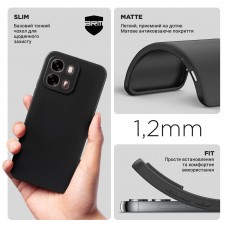 Чехол накладка TPU Armorstandart Matte Slim Fit для OPPO A6S 4G Camera cover Black (ARM90347)