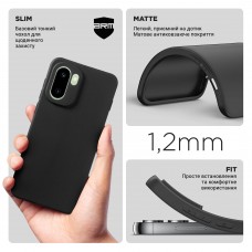 Чехол накладка TPU Armorstandart Matte Slim Fit для OnePlus 15R 5G Camera cover Black (ARM90444)