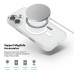 Чехол накладка ArmorStandart TPU Unit MagCase для Apple iPhone 17 Matte Clear Silver + Orange Button Set (ARM90581)