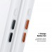 Чехол накладка ArmorStandart TPU Unit MagCase для Apple iPhone 17 Matte Clear Silver + Orange Button Set (ARM90581)