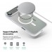 Чехол накладка ArmorStandart TPU Unit MagCase для Apple iPhone 17 Air Matte Clear Silver + Orange Button Set (ARM90583)