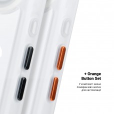 Чехол накладка ArmorStandart TPU Unit MagCase для Apple iPhone 17 Air Matte Clear Silver + Orange Button Set (ARM90583) Чехол накладка ArmorStandart TPU Unit MagCase для Apple iPhone 17 Air Matte Clear Silver + Orange Button Set (ARM90583)
