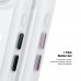 Чехол накладка ArmorStandart TPU Unit MagCase для Apple iPhone 17 Air Matte Clear Silver + Pink Button Set (ARM90584)