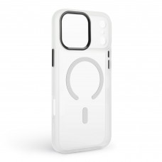 Чехол накладка ArmorStandart TPU Unit-C MagCase для Apple iPhone 17 Pro Matte Clear + Orange Button Set (ARM90586)