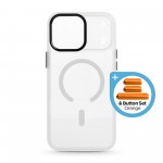 Чехол накладка ArmorStandart TPU Unit-C MagCase для Apple iPhone 17 Pro Matte Clear + Orange Button Set (ARM90586) Чехол накладка ArmorStandart TPU Unit-C MagCase для Apple iPhone 17 Pro Matte Clear + Orange Button Set (ARM90586)