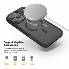 Чехол накладка ArmorStandart TPU Unit-C MagCase для Apple iPhone 17 Pro Max Black + Orange Button Set (ARM90589)