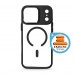 Чехол накладка ArmorStandart TPU Unit-C MagCase для Apple iPhone 17 Pro Max Black + Orange Button Set (ARM90589)